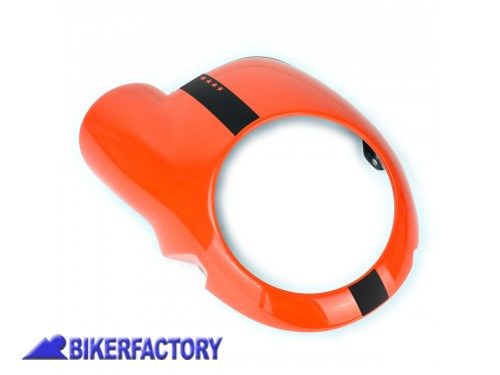 BikerFactory Schermo anteriore copri faro PYRAMID colore Atomic Tangerine arancione x DUCATI Scrambler PY22 250000H 1038235