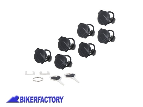 BikerFactory Kit chiavi serrature per borse bauletti SW Motech TRAX 7 cilindretti 2 chiavi ALK 00 165 16200 1049759