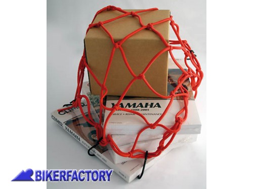 BikerFactory Rete elastica ragno colore rosso per fissaggio bagagli moto PW 00 395 114 1043857