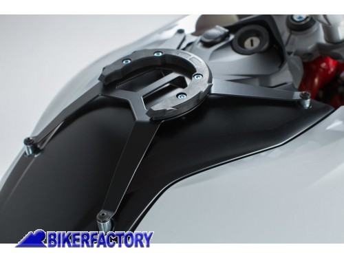 BikerFactory Kit adattatore aggancio borse serbatoio SW Motech Quick Lock EVO TANKRING per BMW F 650 700 800 GS TRT 00 640 20102 B 1034215