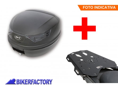 BikerFactory Kit completo bauletto 32 lt e portapacchi specifico per BMW R 1200 GS Adventure IN ESAURIMENTO GPT 07 685 20001 B PW M 1049184