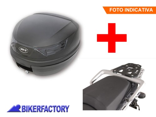 BikerFactory Kit completo bauletto 32 lt e portapacchi specifico per TRIUMPH Tiger Explorer 1200 GPT 11 482 15000 B PW M 1049102