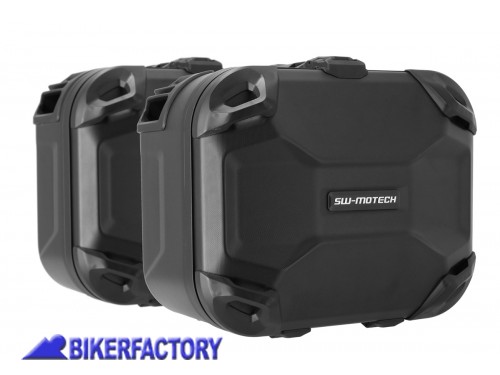 BikerFactory Kit completo valigie laterali rigide DUSC SW Motech 33 l 41 l per BMW F 650 700 800 GS KFT 07 559 65000 B 1048931