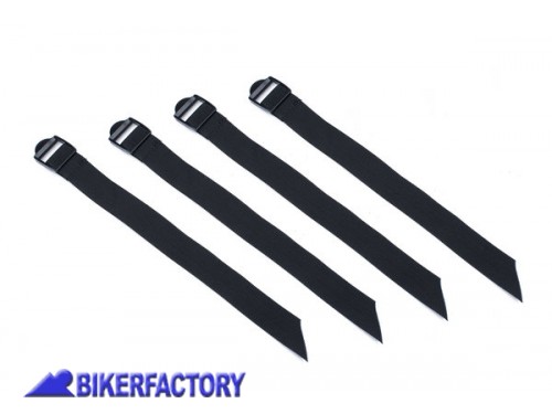 BikerFactory Kit cinghie di ricambio per SW Motech TRAX Expansion 4 cinghie 30x350mm BC ZUB 00 088 30000 1036839
