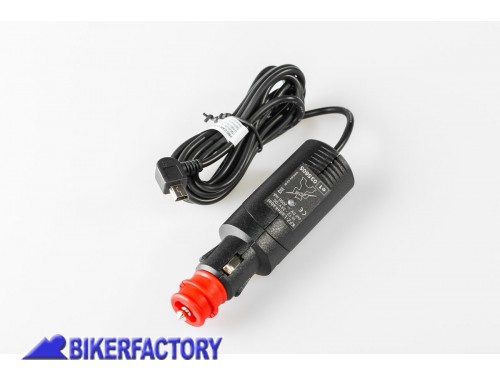 BikerFactory Adattatore SW Motech da spina accendisigari e o normal outlet a Mini USB 12V Cavo a spirale 100 cm EMA 00 107 10301 1024557