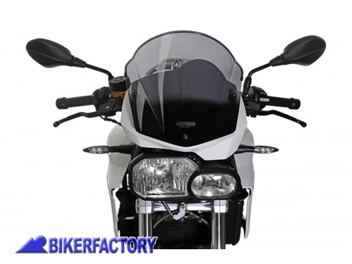 BikerFactory Cupolino parabrezza screen MRA mod Racing x BMW F 800 R 09 14 FUME Alt 30 cm Larg 30 cm 1040472