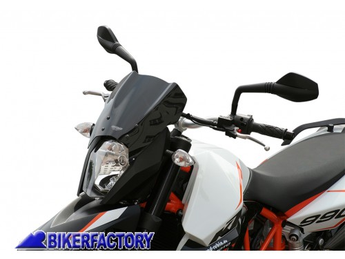 BikerFactory Cupolino parabrezza screen MRA mod Sport screen x KTM 990 Supermoto alt 24 cm MR04 345 5244 01 1036065