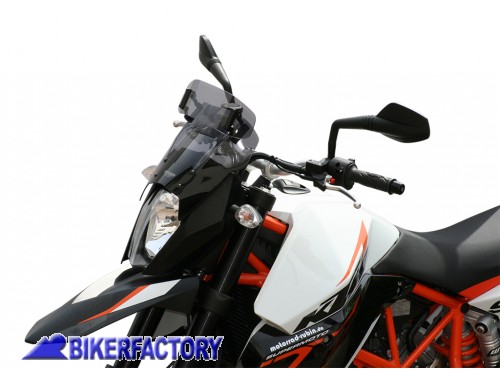 BikerFactory Cupolino parabrezza screen MRA mod Vario Touring x KTM 990 Supermoto SM SMR 08 in poi alt 26 cm col Fum%C3%A8 MR04 342 5244 01 1035523