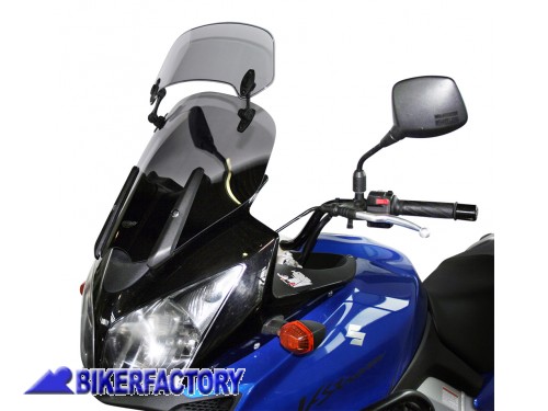 BikerFactory Cupolino parabrezza screen MRA mod X Creen Touring XCT x SUZUKI DL 650 V Strom DL 1000 V Strom KAWASAKI KLV 1000 04 in poi alt 49 cm 1036216