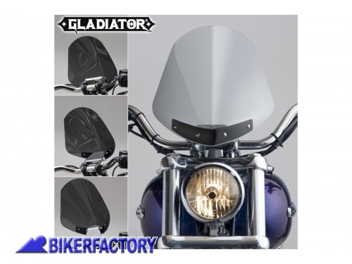 BikerFactory Cupolino parabrezza screen National cycle Gladiator per Harley Davidson Alt 36 8 cm Largh 31 8 cm ca N2700 1002920