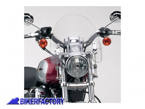 BikerFactory Cupolino parabrezza screen SwitchBlade Deflector National cycle Alt 30 5 cm Larg 34 3 cm ca Trasparente N21917 1047349
