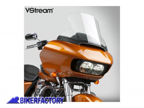 BikerFactory Cupolino parabrezza screen VStream National cycle x Harley Davidson FLTR FLTRK FLTRU FLTRX FLTRXS Road Glide Mod Tall alt 40 6 cm N20431A 1045659