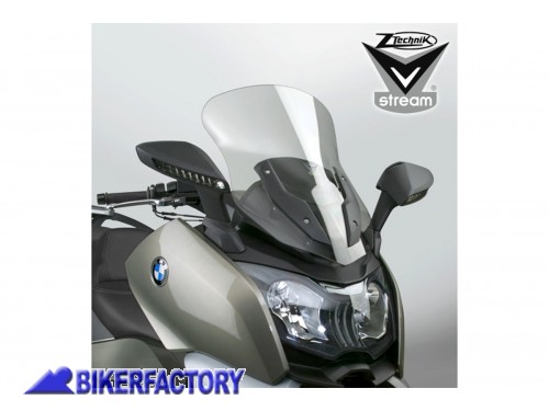 BikerFactory Cupolino parabrezza screen ZTechnik VStream Piccolo per BMW C650GT 12 20 colore Trasparente Alt 58 4 cm Larg 43 8 cm ca Z2494 1029419