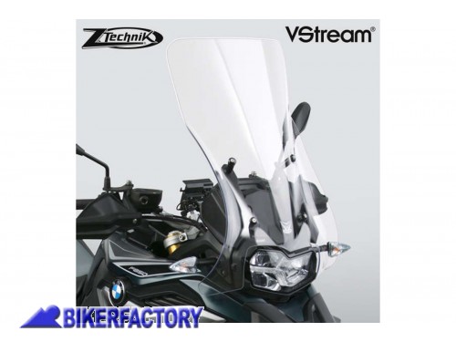 BikerFactory Cupolino parabrezza screen ZTechnik VStream Touring per BMW F 850 GS colore trasparente Alt 58 4 cm Larg 40 3 cm ca Z2379 1040636