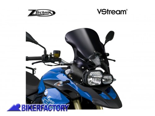 BikerFactory Cupolino parabrezza screen ZTechnik VStream mod SPORT per BMW F650GS Twin BMW F800GS Fum%C3%A8 scuro Alt 30 2 cm Largh 33 5 cm ca Z2490 1025027