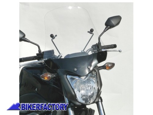 BikerFactory Cupolino parabrezza screen trasparente x HONDA NC 700 S NC 750 S h 53 cm 1029706