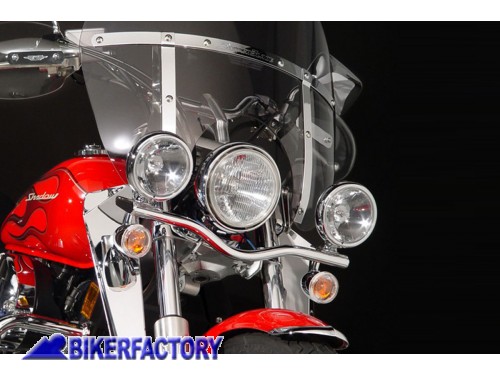 BikerFactory Barra Luci Cromata National Cycle per HONDA VT 750 C2 Shadow Spirit N948 1004028