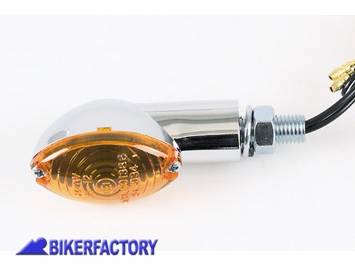BikerFactory Frecce dx sx mod CATEYE corpo cromo colore vetro ambra Prodotto generico non specifico per questo modello di moto PW 00 203 430 1037726