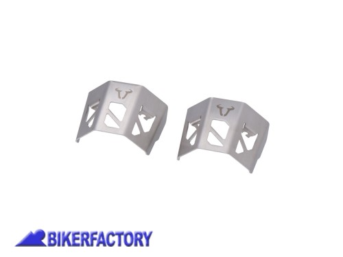 BikerFactory Calotta protettiva per faretti SW Motech EVO In acciaio colore argento NSW 00 490 10600 1049944