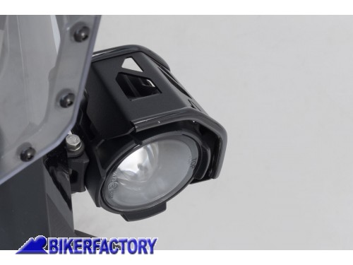 BikerFactory Calotta protettiva per faretti SW Motech EVO In acciaio colore nero NSW 00 490 10500 1049730
