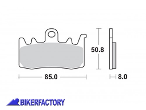 BikerFactory Pastiglie anteriori BRAKING sinterizzate serie CM55 per Aprilia BMW Ducati MV Agusta BR 960CM55 1029388