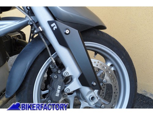 BikerFactory Spoiler Forcelle Anteriori NERO x BMW R1150 R e BMW R850 R Restiling 02 in poi BKF 07 5700 1019139