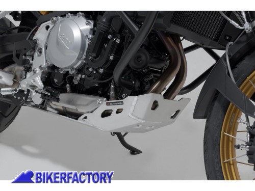 BikerFactory Paracoppa paramotore protezione sottoscocca SW Motech in alluminio ARGENTO per BMW F750GS F850GS F900GS MSS 07 897 10002 S 1045556