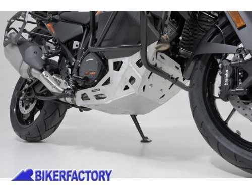 BikerFactory Paracoppa paramotore protezione sottoscocca SW Motech in alluminio colore Argento per KTM 1290 Super Adventure IN ESAURIMENTO MSS 04 835 10000 S 1045918