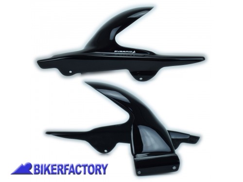 BikerFactory Parafango posteriore PYRAMID colore Gloss Black nero lucido con paracatena x HONDA CBR 600 CBR 600 F PY01 07118B 1032909