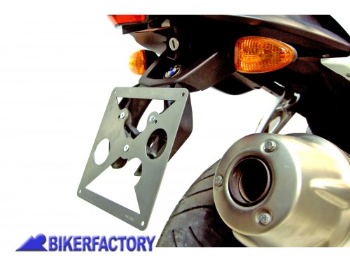 BikerFactory Portatarga in acciaio inox per BMW K 1200 1300 S R Sport BKF 07 3112 1023683