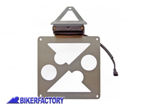 BikerFactory Portatarga in acciaio inox per BMW R 1100 S 98 05 BKF 07 0597 1001449