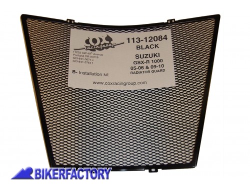 BikerFactory Griglia Protezione radiatore Cox Racing Group per Suzuki GSXR1000 COX05 113 12084 1019475