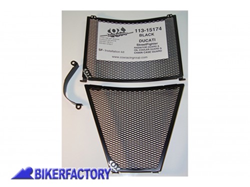 BikerFactory Kit griglia Protezione radiatore e radiatore olio Cox Racing Group per Ducati Street Fighter COX22 113 15174 1019513