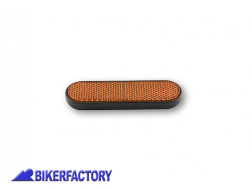 BikerFactory Catarifrangente ovale per forche anteriori fissaggio autoadesivo color ambra PW 00 259 199 1037862