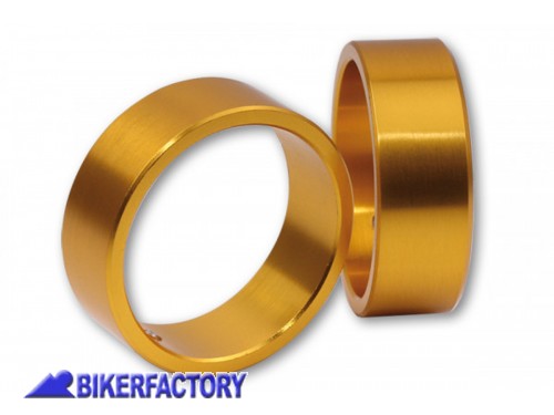 BikerFactory Coppia anelli HIGHSIDER per contrappesi fine manubrio colore oro PW 00 161 0734 1040558