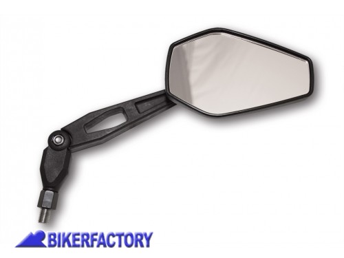 BikerFactory Coppia specchietti retrovisori Dx Sx mod BOOSTER 2 nero Fil M10 Prodotto generico non specifico per questo modello di moto PW 00 301 142 1027828