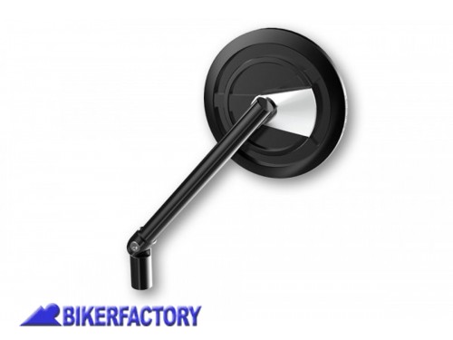BikerFactory Specchietto retrovisore mod ENTERPRISE EP1 nero argento lato sinistro destro Prodotto generico non specifico per questo modello di moto PW 00 301 5221 1040894