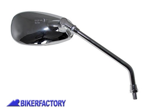 BikerFactory Specchietto retrovisore sinistro destro con filettatura M10 Dx mod NAKED BIKE Prodotto generico non specifico per questo modello di moto PW 00 302 305 1033868