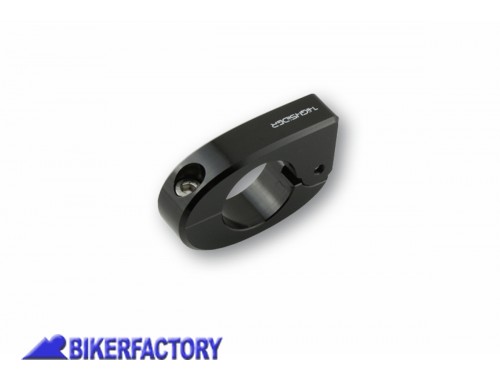 BikerFactory Morsetto manubrio HIGHSIDER in alluminio per aggancio accessori per manubrio 22 mm 7 8 inch colore nero PW 00 207 360 1039778