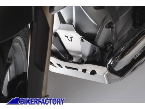 Estensione frontale paracoppa / paramotore (protezione sottoscocca) SW-Motech in alluminio per BMW