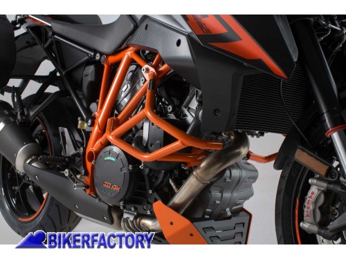 Protezione motore paracilindri tubolare SW-Motech colore arancione x KTM 1290 Super Duke R ('13 - '19)  / Super Duke GT