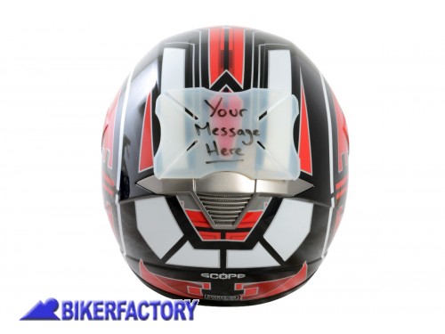 Adesivo Protezione casco OXFORD Bumper mod. Personalizzabile con scritta