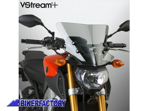 Cupolino / parabrezza ( screen ) National Cycle VStream+® Sport/Tour per Yamaha FZ-09 / MT-09 ('14 - '16) [Alt. 25,4 cm Larg. 39,4 cm ca]