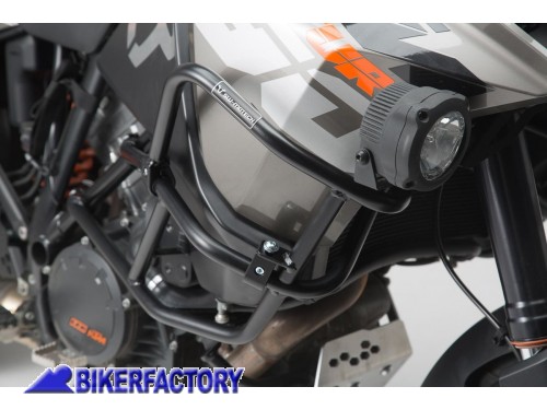 Protezione tubolare serbatoio / carena SUPERIORE SW-Motech colore nero per KTM 1090 Adventure e 1290 Super Adventure R / S