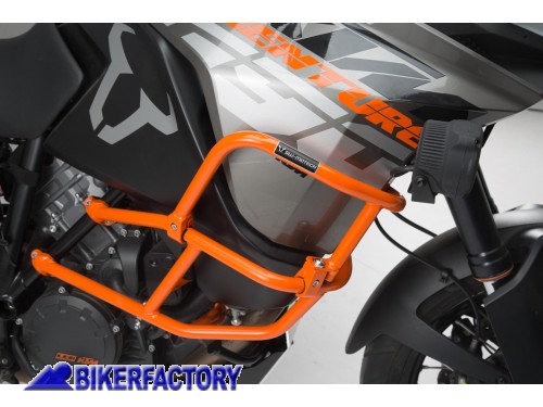 Protezione tubolare serbatoio / carena SUPERIORE SW-Motech colore arancione per KTM 1090 Adventure e 1290 Super Adventure R / S