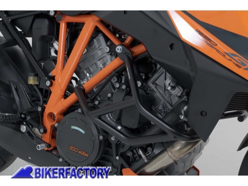 Protezione motore paracilindri tubolare SW-Motech colore nero x KTM 1290 Super Duke R ('13 - '19)  / Super Duke GT