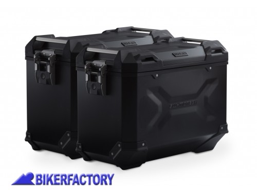 Kit borse laterali in alluminio SW-Motech TRAX ADVENTURE 45 / 45 colore nero con telai PRO per DUCATI Multistrada 1260 / S / S D|Air / Pikes Peak AC