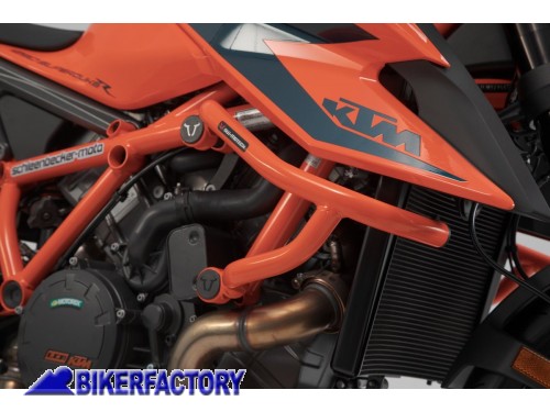 Protezione motore paracilindri tubolare SW-Motech colore arancio x KTM 1290 Super Duke R ('19 in poi)