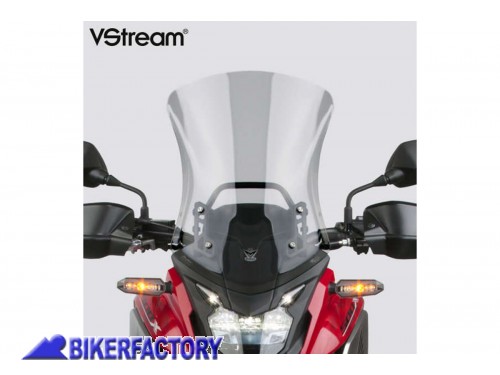 Cupolino / parabrezza ( screen ) National Cycle VStream ® SPORT TOUR Fumè chiaro per Honda CB500X ('19 - '23) [Alt. 48,9 cm Larg. 34,3 cm ca.]