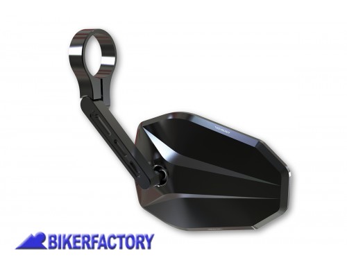 Specchietto retrovisore fine manubrio VICTORY "corto" colore nero - lato sinistro/destro - Prodotto generico non specifico per questo modello di moto